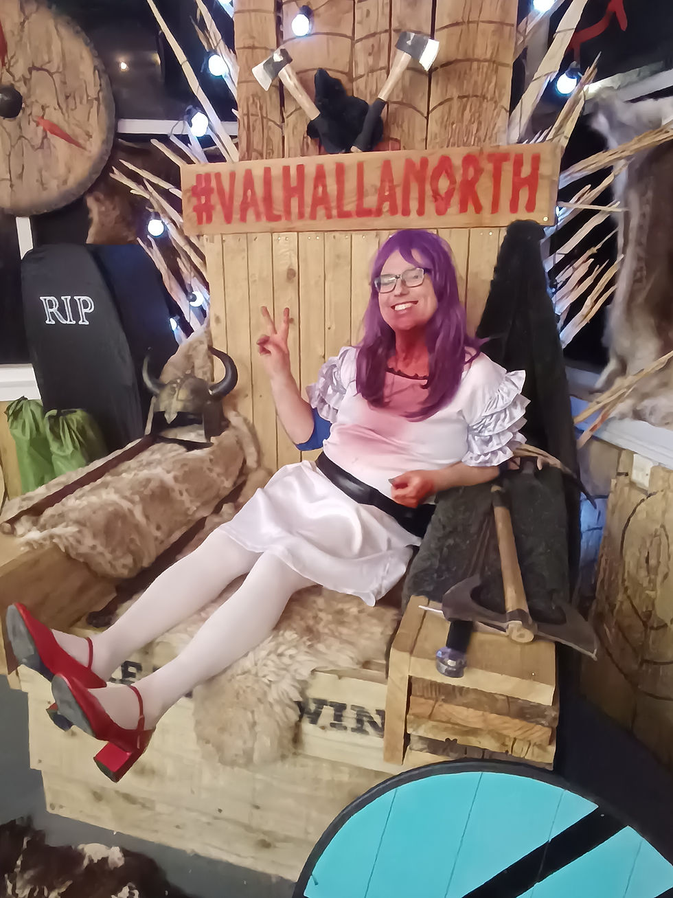 Kooks reclining on the Valhalla North throne