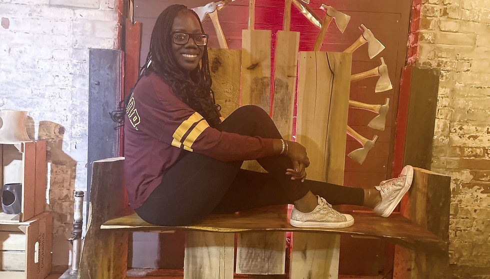 Tiny Axe Thrower Interview: Christina, AKA Big Axe Energy