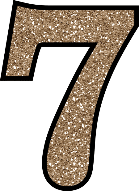 A glittering gold 7