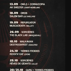 Agenda des concerts de nos groupes