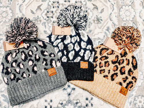 CC Extra Cozy Leopard Beanie 