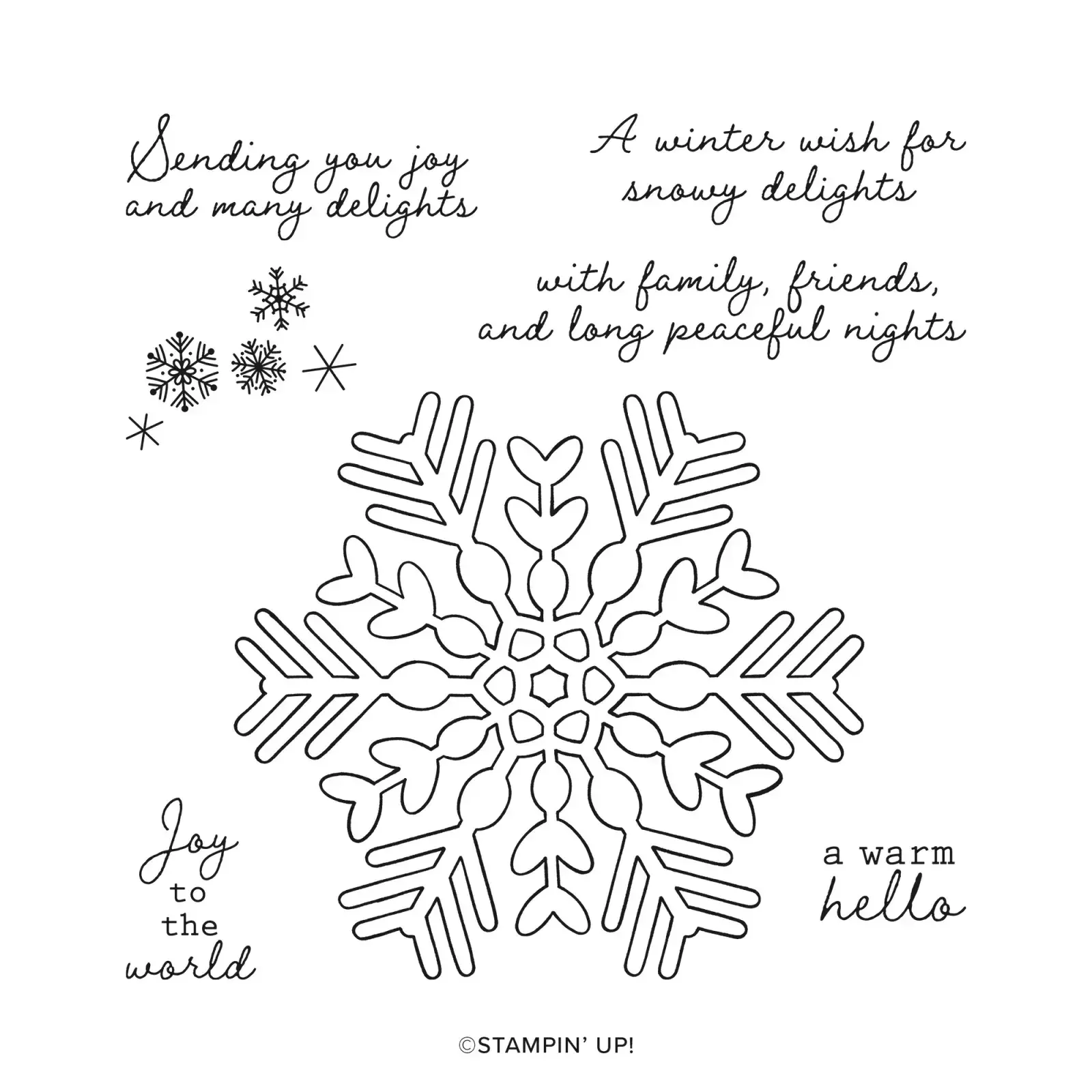 SNOWY DELIGHTS PHOTOPOLYMER STAMP SET (ENGLISH)