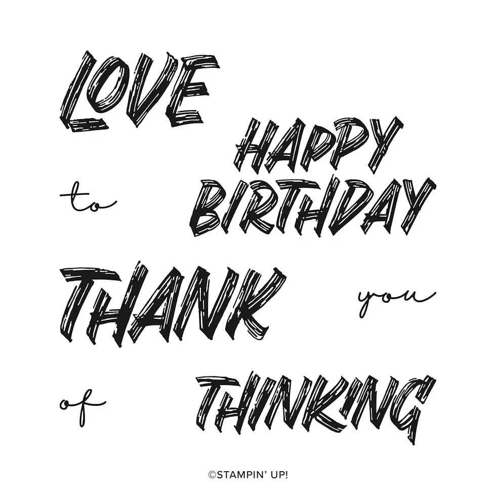 Thumbnail: LAYERED THOUGHTS PHOTOPOLYMER STAMP SET (ENGLISH)