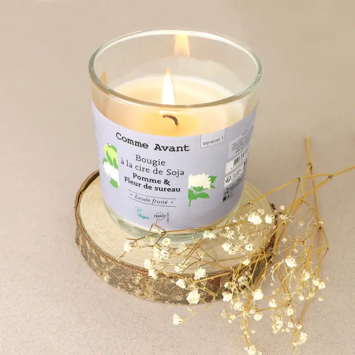 Miniature : Bougie parfumée à la cire de soja - Comme Avant