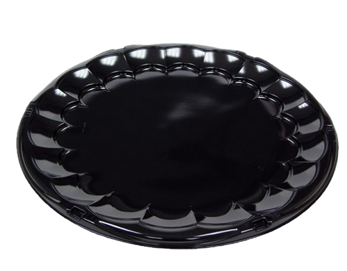 CaterWare CaterBowls, 1-Compartment Black Plastic Bowl, 5 Lb Capacity (Case Of 25)