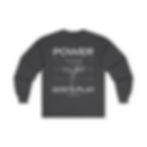 Thumbnail: POWER GOD'S PLAY long sleeve tee | FootballGear for Coaches & Fans