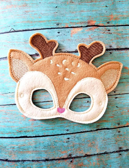 Thumbnail: Reindeer Boy and Girl Felt Masks
