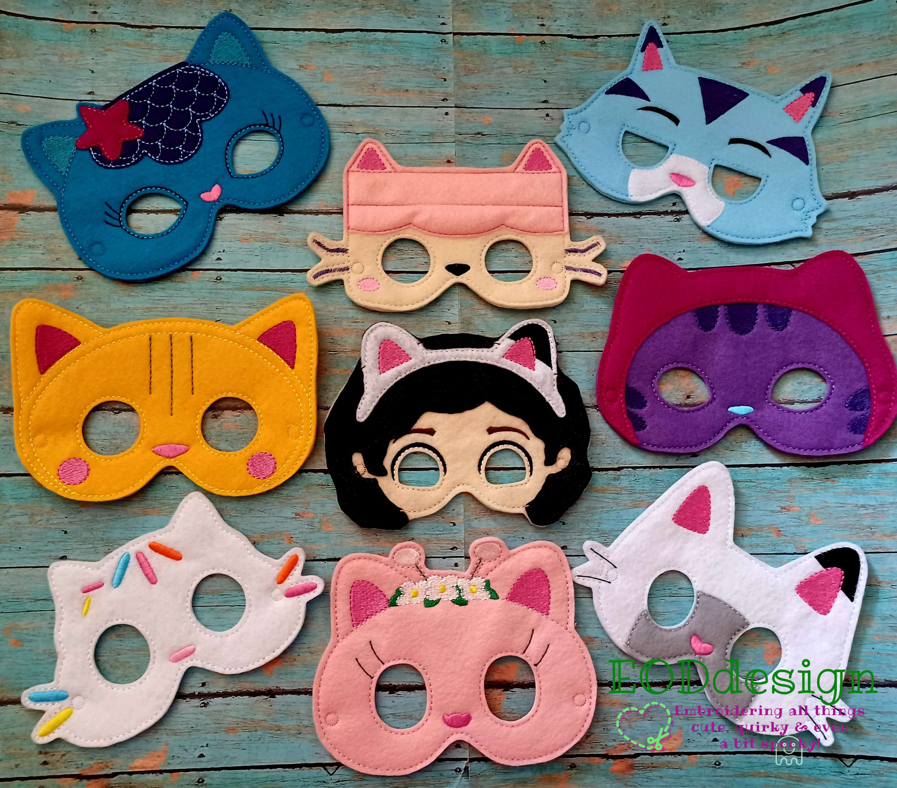 Dollhouse Friends Felt Masks