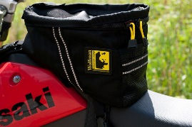 Wolfman tank bag on KLX250