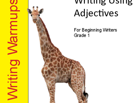 Present Tense Writing Using  Adjectives For Beginning Writers Grade 
