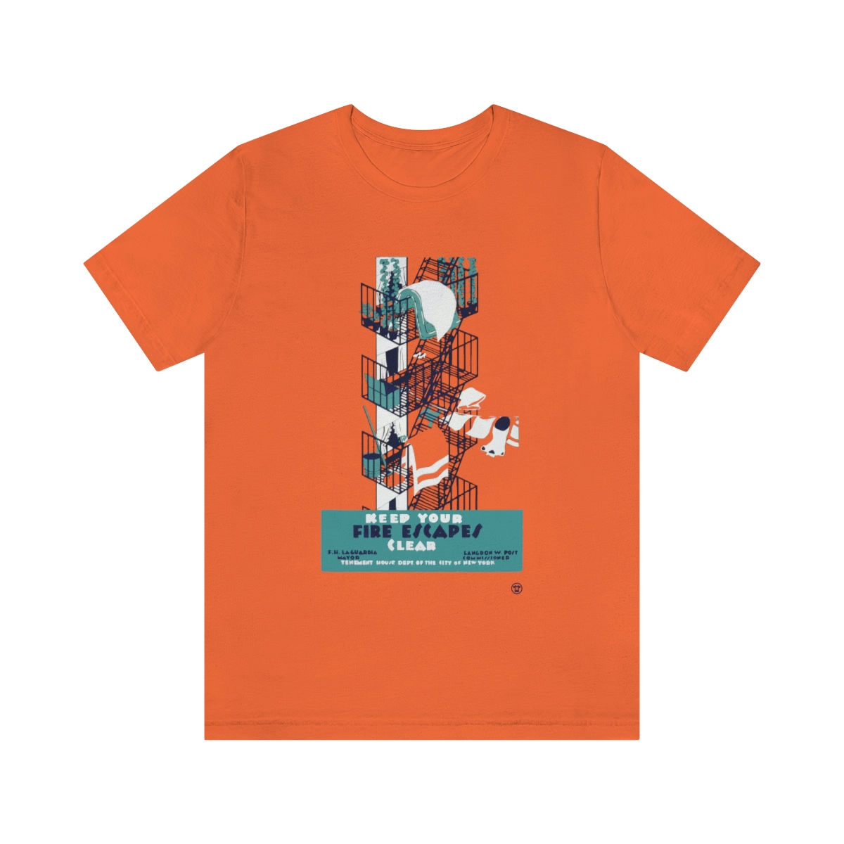 Keep Your Fire Escapes Clear Unisex Jersey Short Sleeve Tee