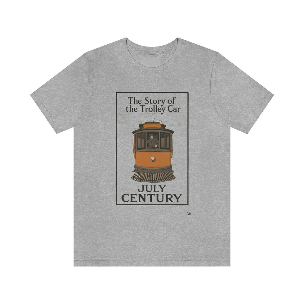 Thumbnail: The Story of the Trolley Car Unisex Jersey Short Sleeve Tee