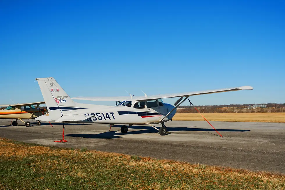 Cessna training aircraft parked on the tarmac, representing the Premium Discovery Flight