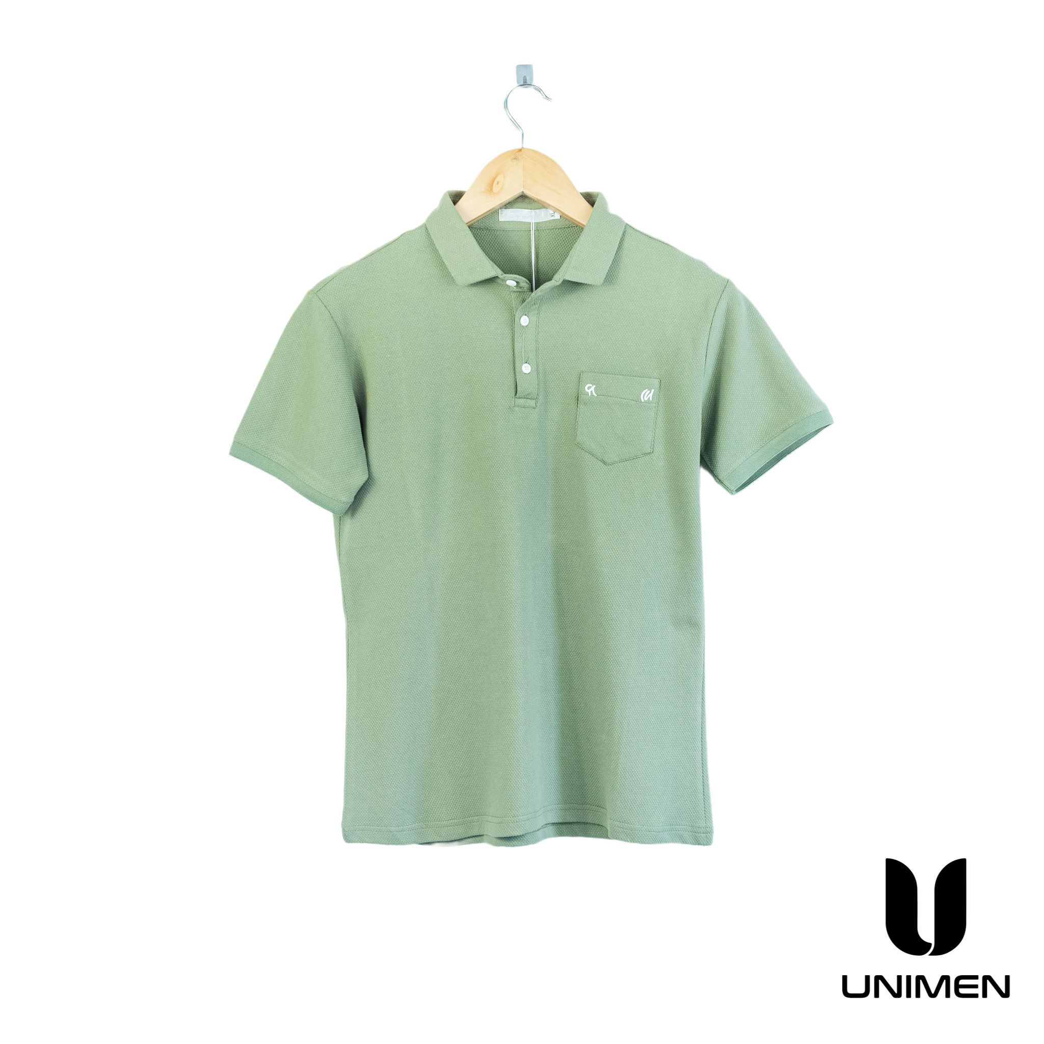 Basic Wear Green with Pocket Pie Polo Shirt