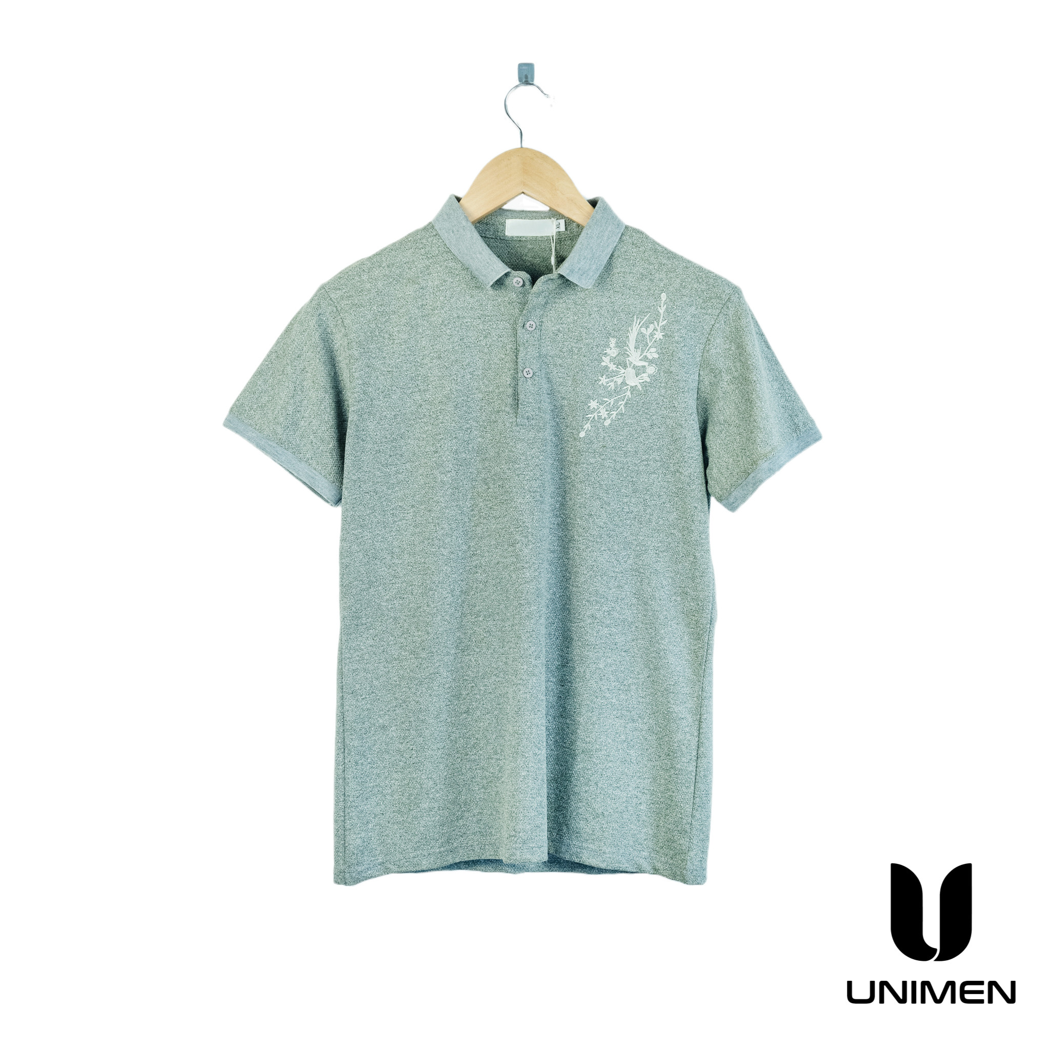 Basic Wear Floral Chest Polo Shirt