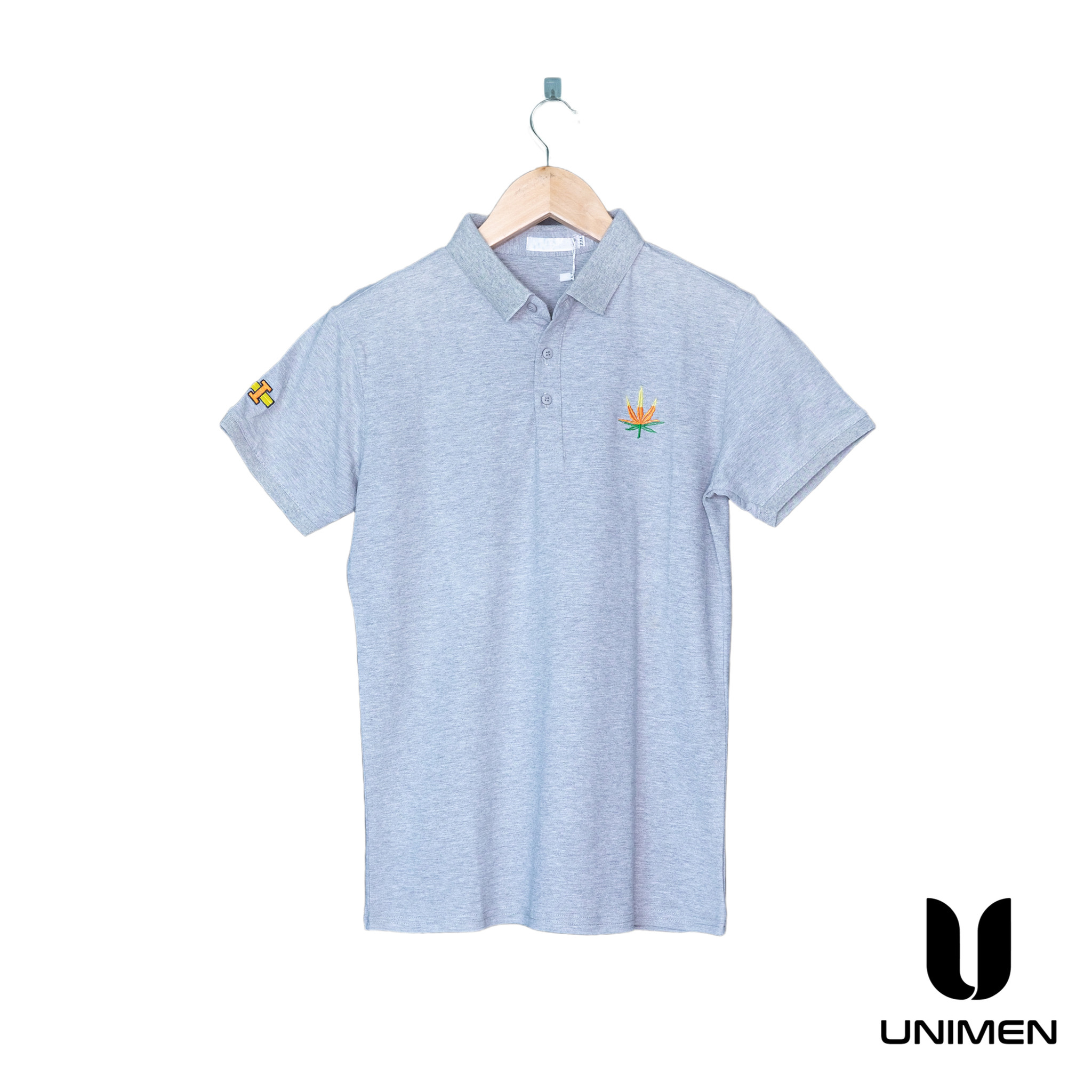 Basic Wear Gray Grass Polo Shirt