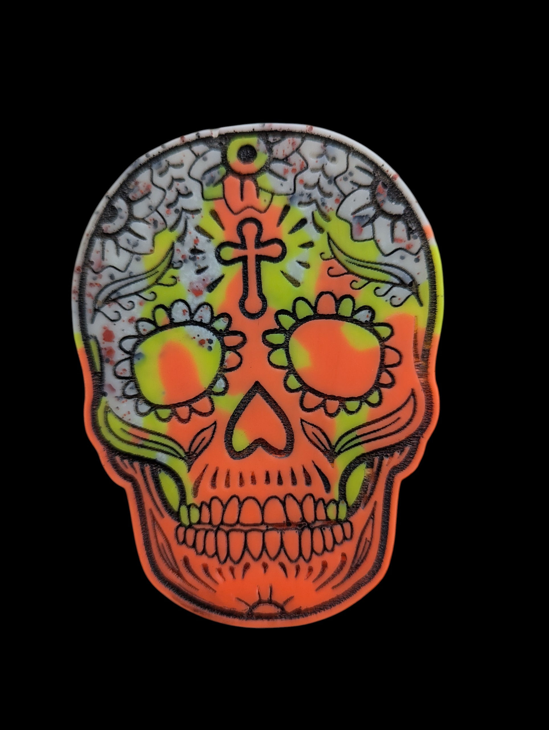 Molten Amber sugar skull