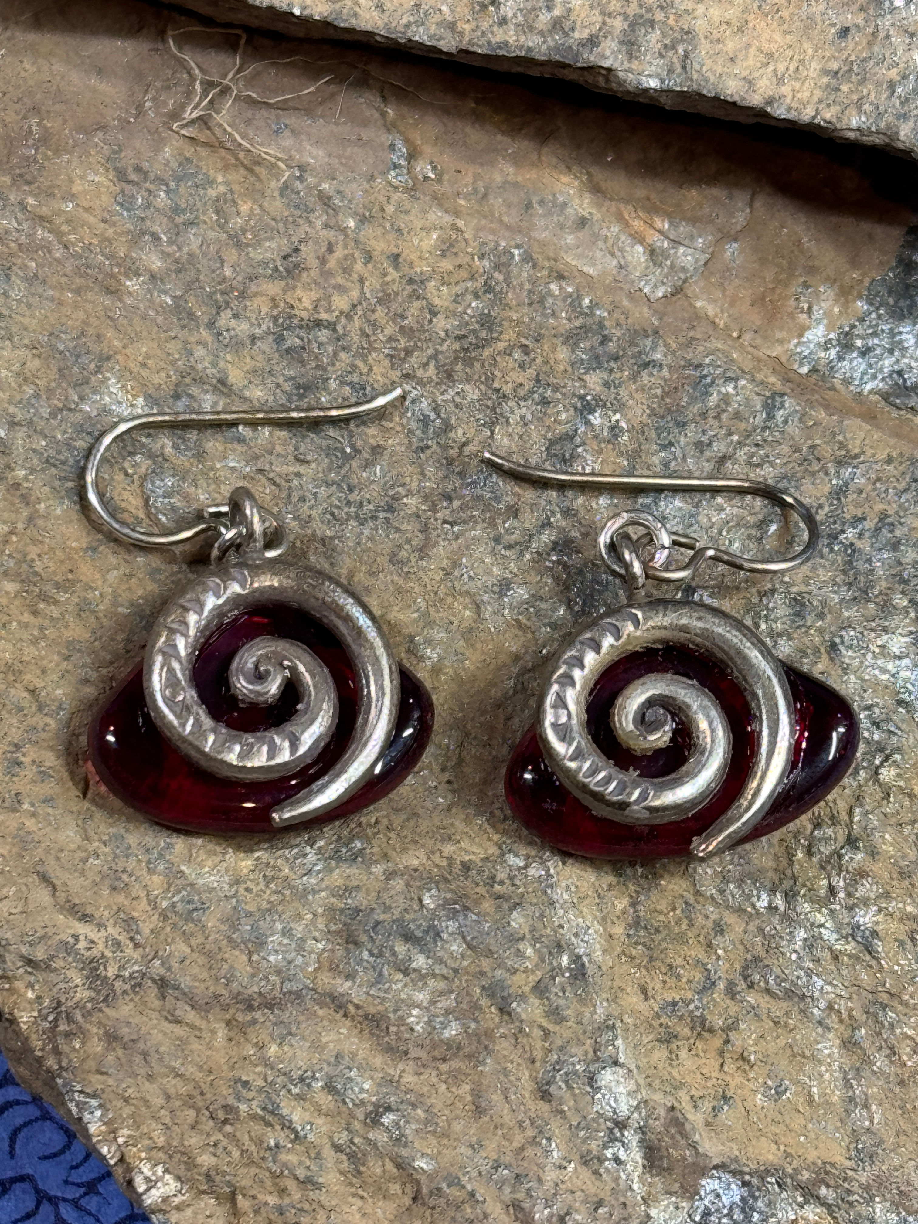 Dichroic Hanging Earring