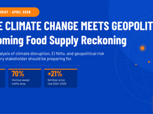 When Climate Change Meets Geopolitics: The Coming Food Supply Reckoning