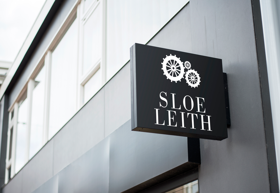 Image of a logo on a shopfront