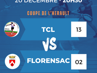 Résultat H1F Coupe : TCL - Florensac