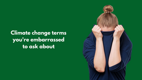 Climate change terms you're embarrassed to ask about