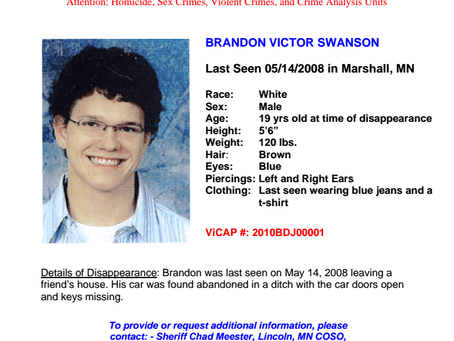 Oddly True Crime - Episode Six: The Disappearance of Brandon Swanson: Lost in the Dark