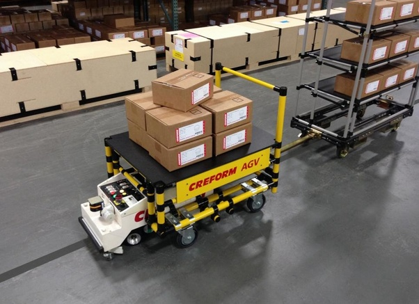 AGV in warehouse