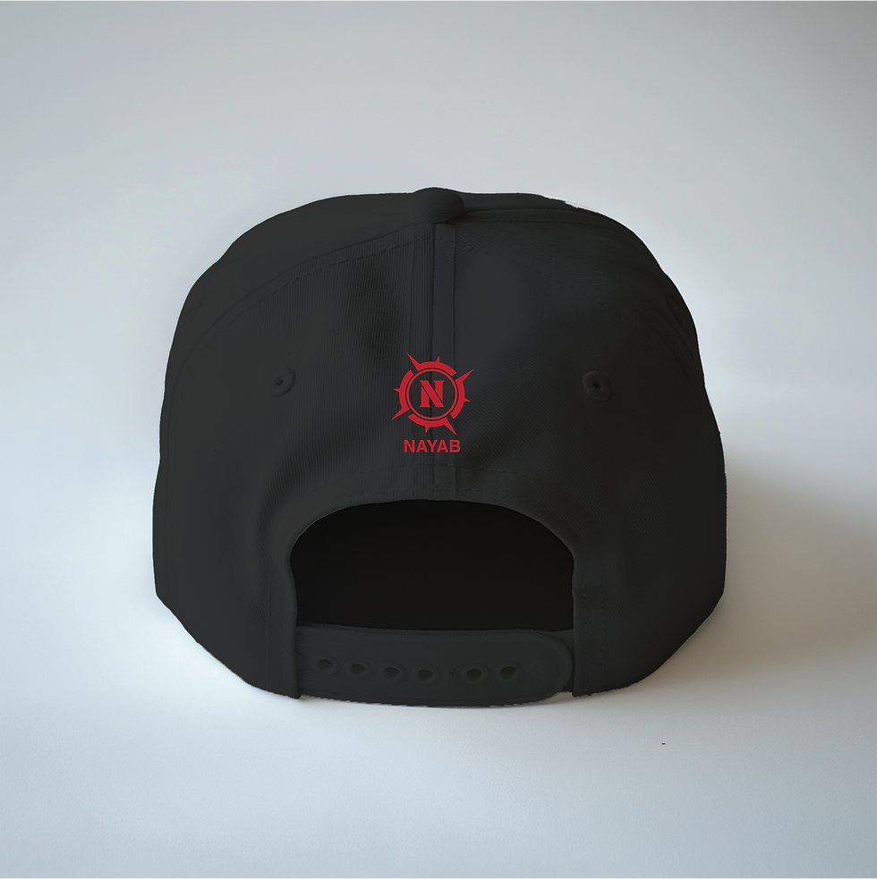 Thumbnail: Delhi Drip Hip Hop Style Black Snapback Cap- Red