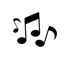 black music notes