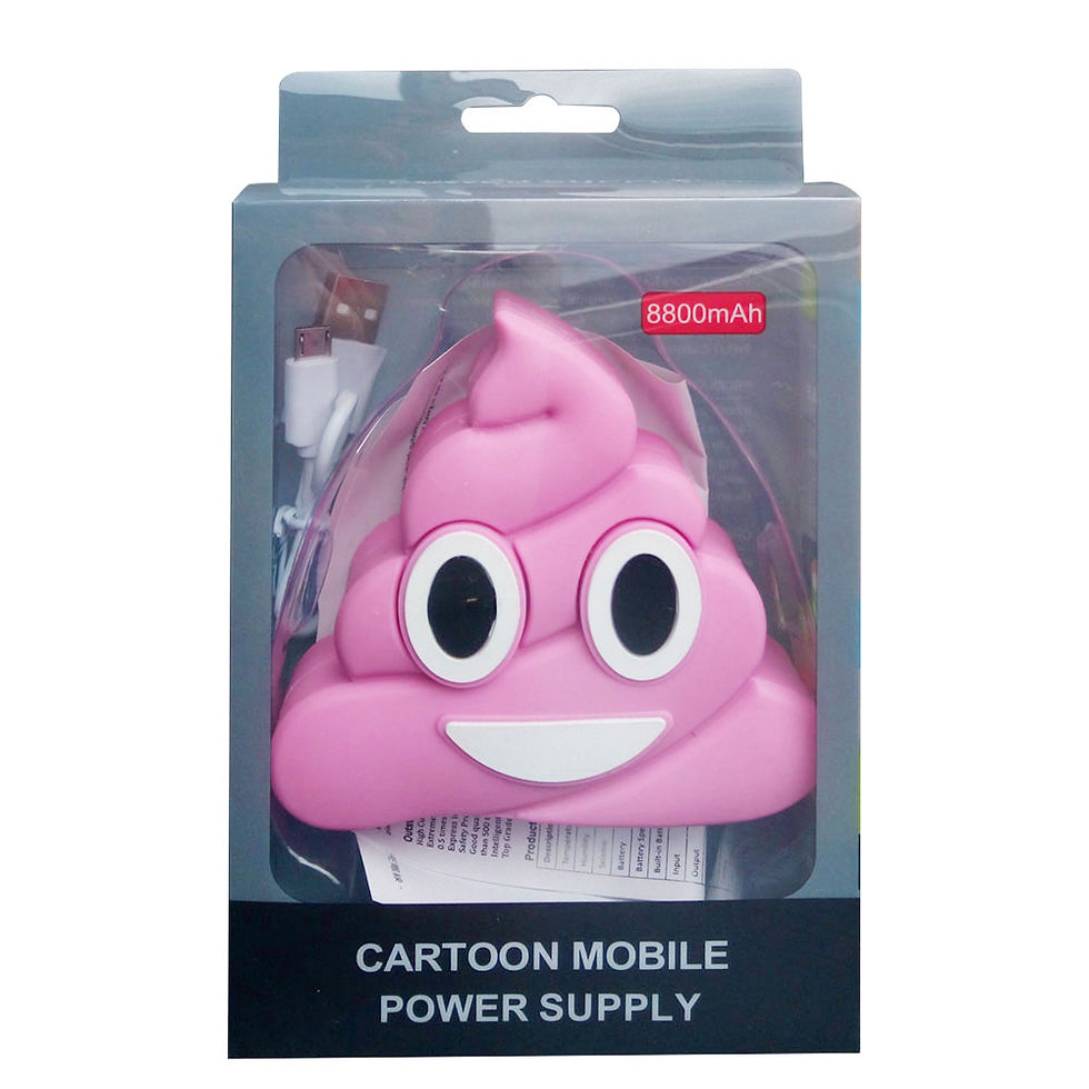 サムネイル： 絵文字 emoji モバイル バッテリー ピンクプープ iPhone / Android 【即日発送】