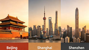 comparison for major cities in China