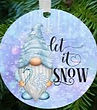 sublimated Christmas tree ornaments