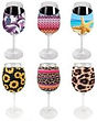sublimated wine glass coozies