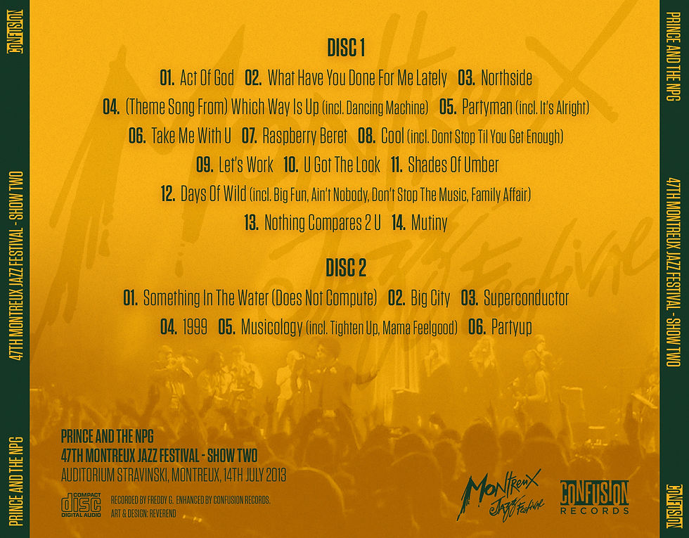ภาพขนาดย่อ: Prince - Montreux Jazz Festival 2013 6 Cd set