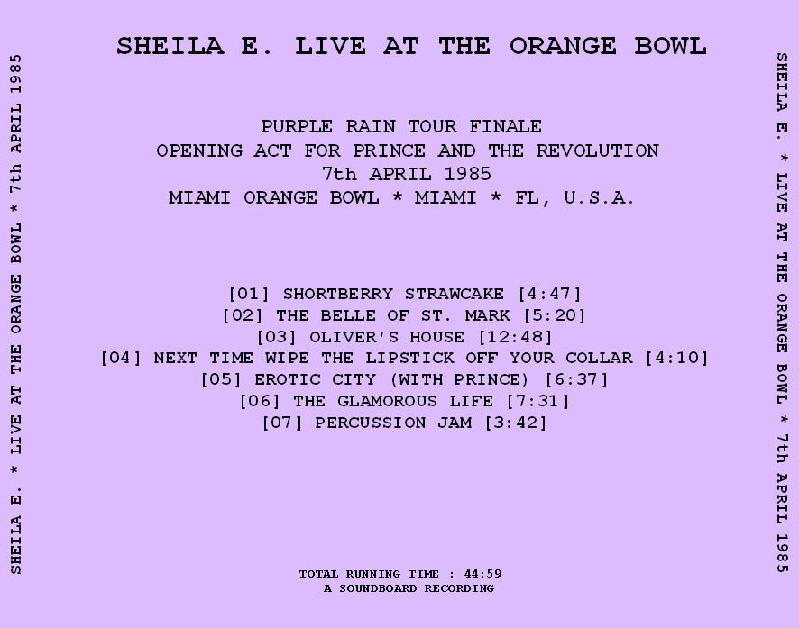 Thumbnail: Sheila E Orange Bowl CD