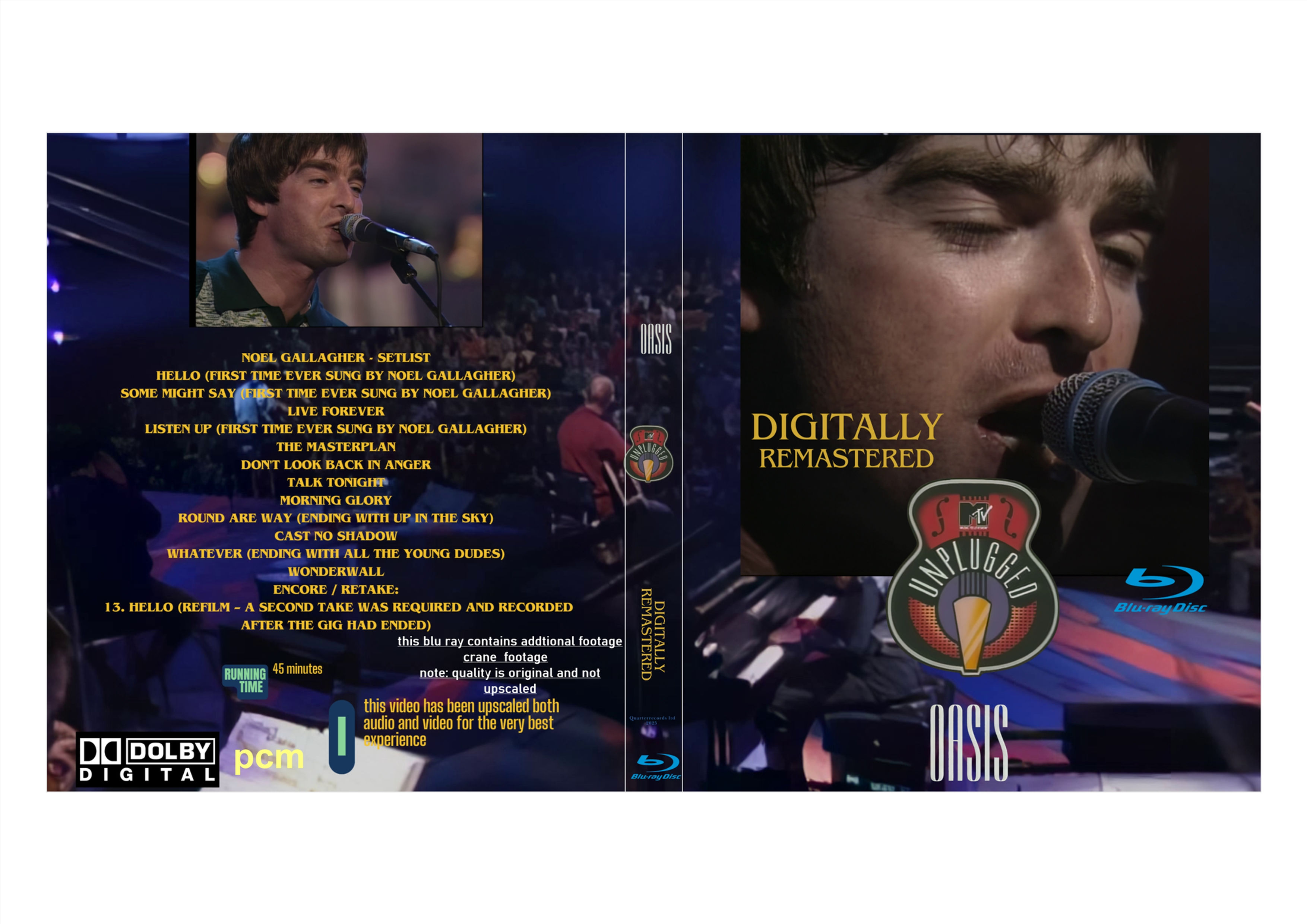 OASIS MTV Unplugged 1996 blu ray