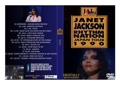1990 Janet Jackson Japan Tour スタッフ用 非売品 Janet Jackson Rhythm Nation Japan Tour 1990 super rare DVD