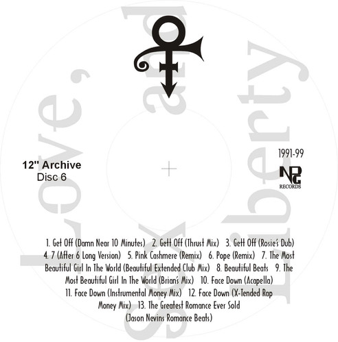 Prince - T's Prince 12'' Archive v2.0 6 CD's | Custom