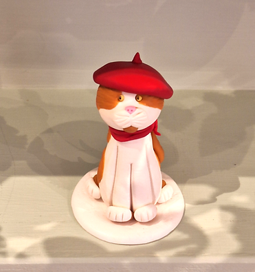 French ginger and white Cat