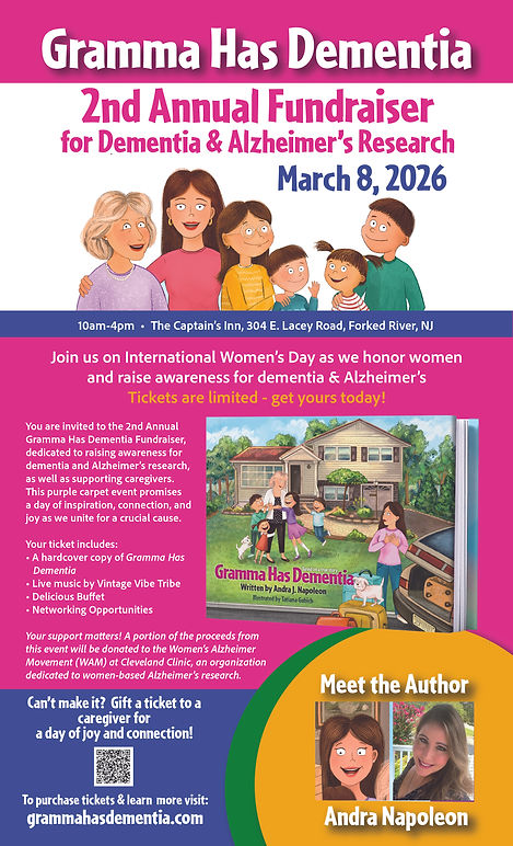 gramma has dementia fundraiser flyer