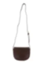 Thumbnail: Schoudertasje croco structuur met gouden sluiting