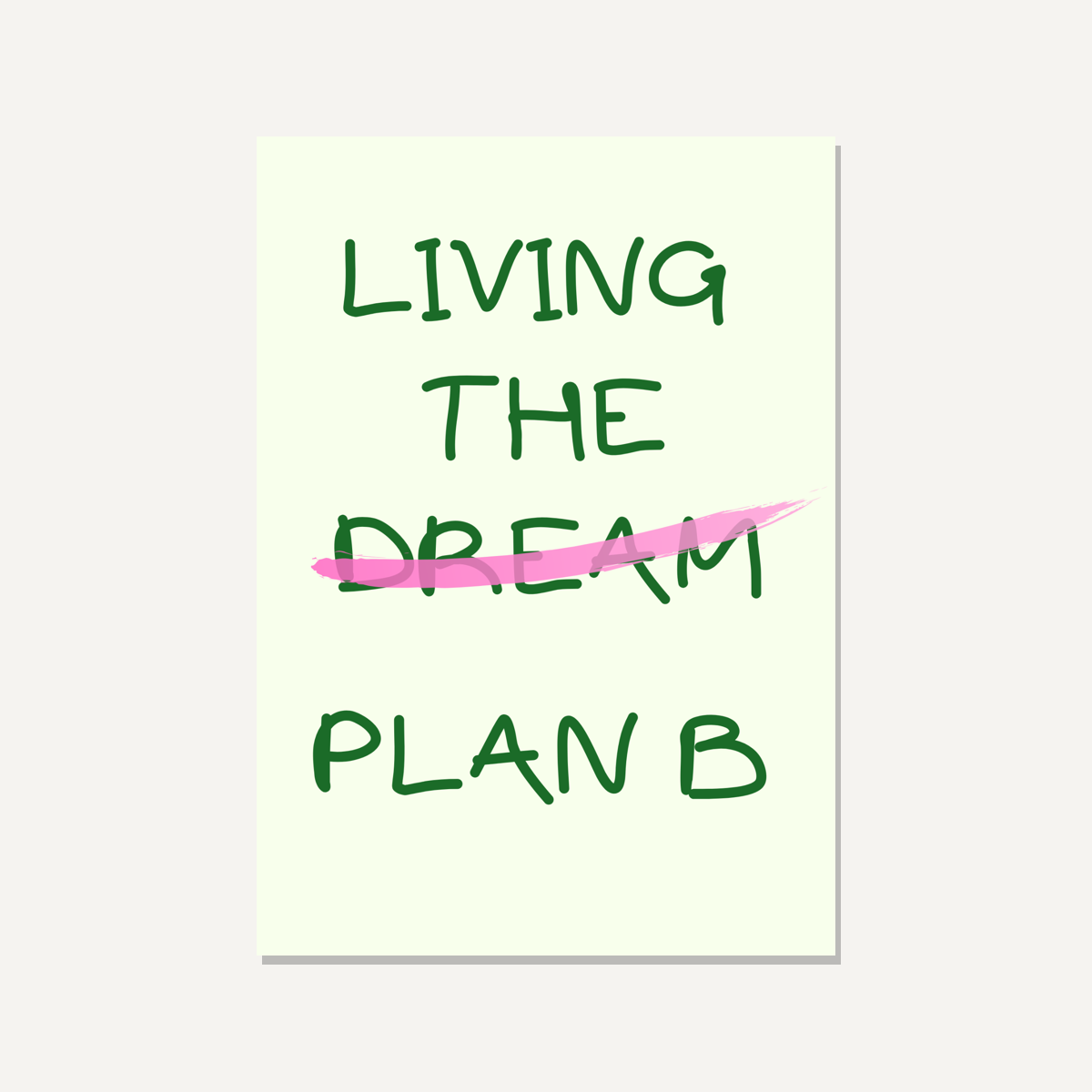 Poster 'Plan B'
