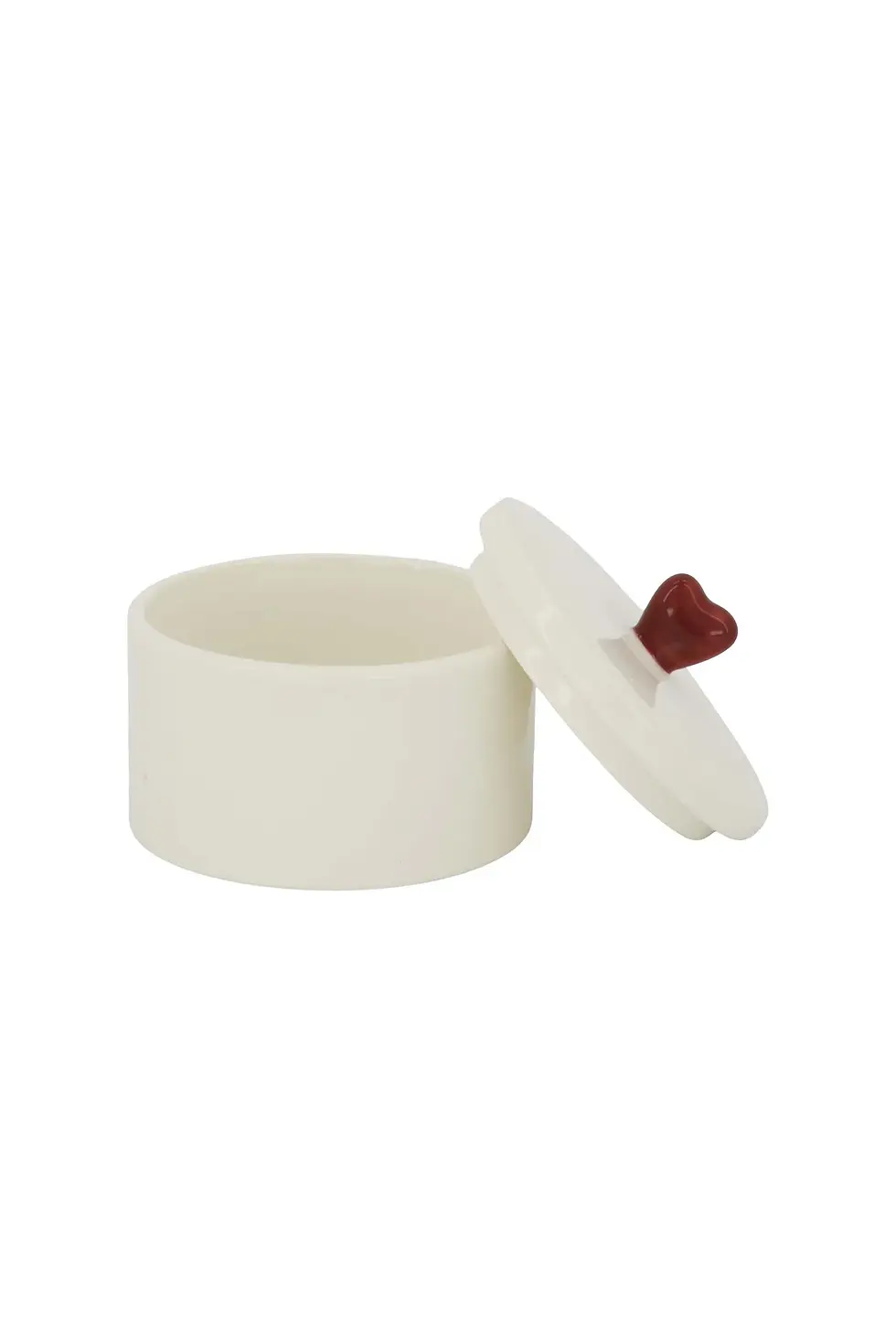 Thumbnail: Bewaarpotje keramiek hartje