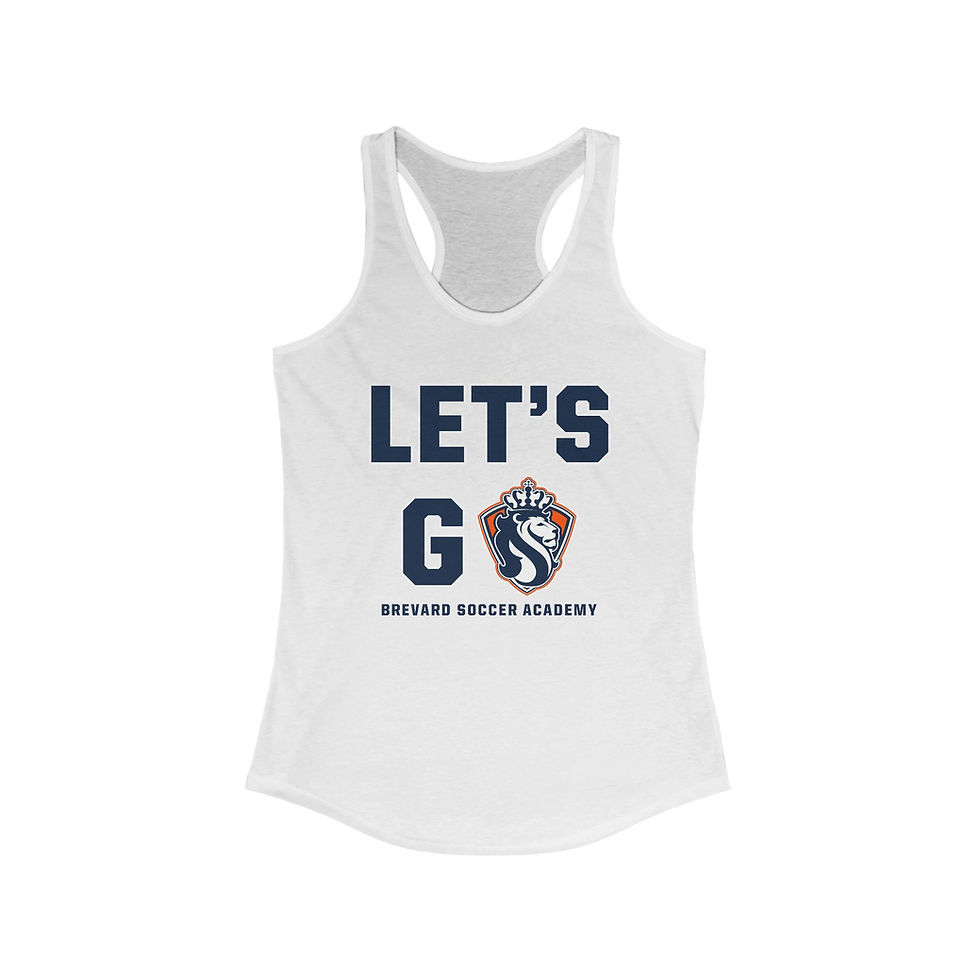Thumbnail: Let's Go BSA Customizable Women's Ideal Racerback Tank