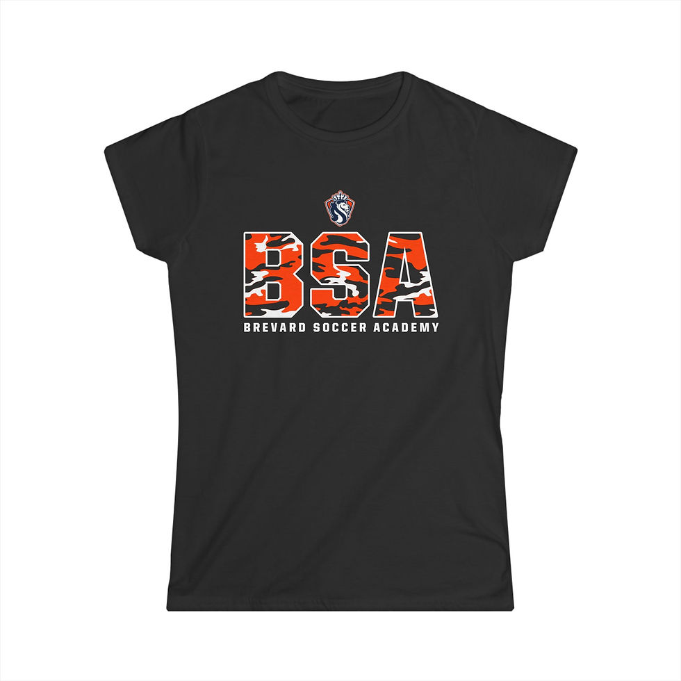 Thumbnail:  BSA Camo FIll  customizable fan tee ladies Softstyle T-Shirt