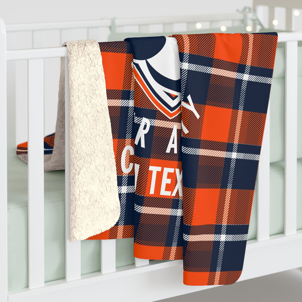 Thumbnail: BSA Customizable Plaid Holiday Sherpa Fleece Blanket