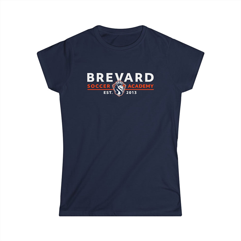 Thumbnail: BSA Center Stacked customizable fan tee Ladies Softstyle T-Shirt