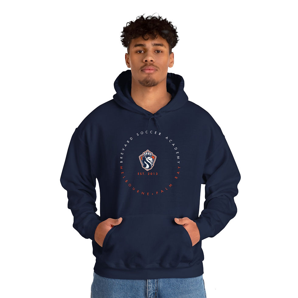Thumbnail: BSA Circle Design Customizable Unisex Heavy Blend™ Hooded Sweatshirt