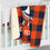 Thumbnail: BSA Customizable Plaid Holiday Sherpa Fleece Blanket